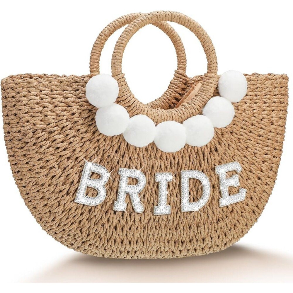 Bride Woven Beach Bag NEW